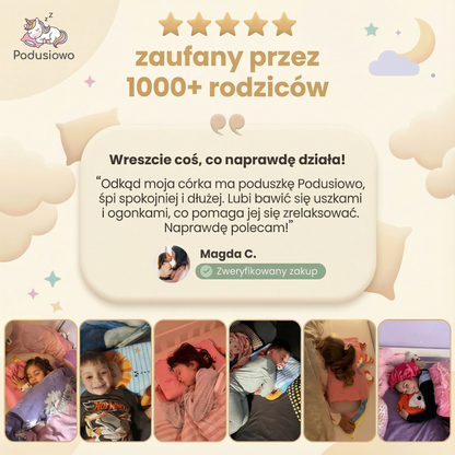 Podusiowo®: Ukojąca Sensoryczna Poduszka Przytulanka dla Dzieci