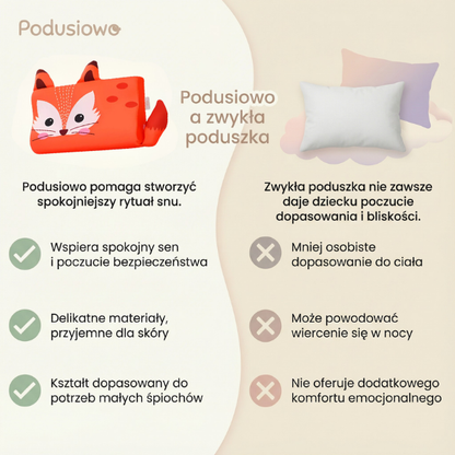 Podusiowo®: Ukojąca Sensoryczna Poduszka Przytulanka dla Dzieci