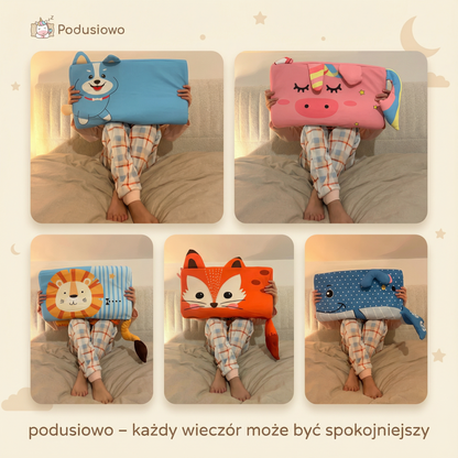 Podusiowo®: Ukojąca Sensoryczna Poduszka Przytulanka dla Dzieci