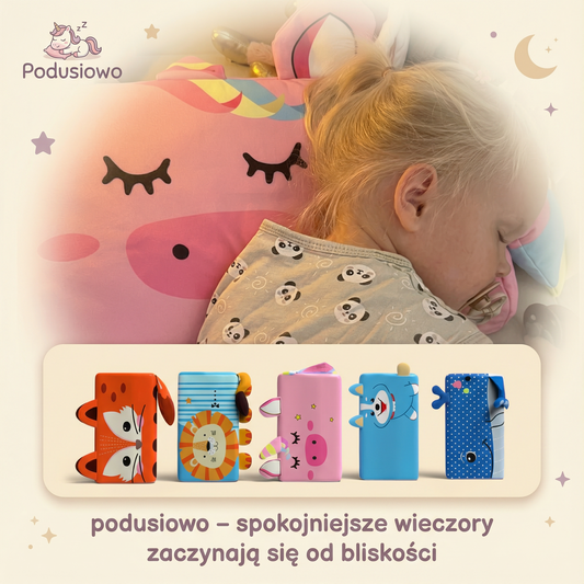 Podusiowo®: Ukojąca Sensoryczna Poduszka Przytulanka dla Dzieci